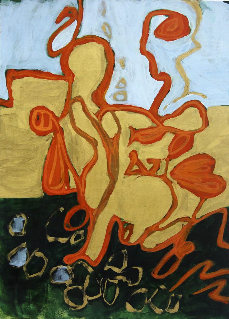 Hanna Sophie Andréasen, Sophie, 36 x 50 cm, abstrakti maalaus.
