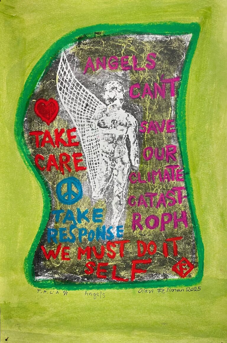 Olavi Fellmanin kantaaottava värikäs grafiikka ilmastonmuutosta vastaan