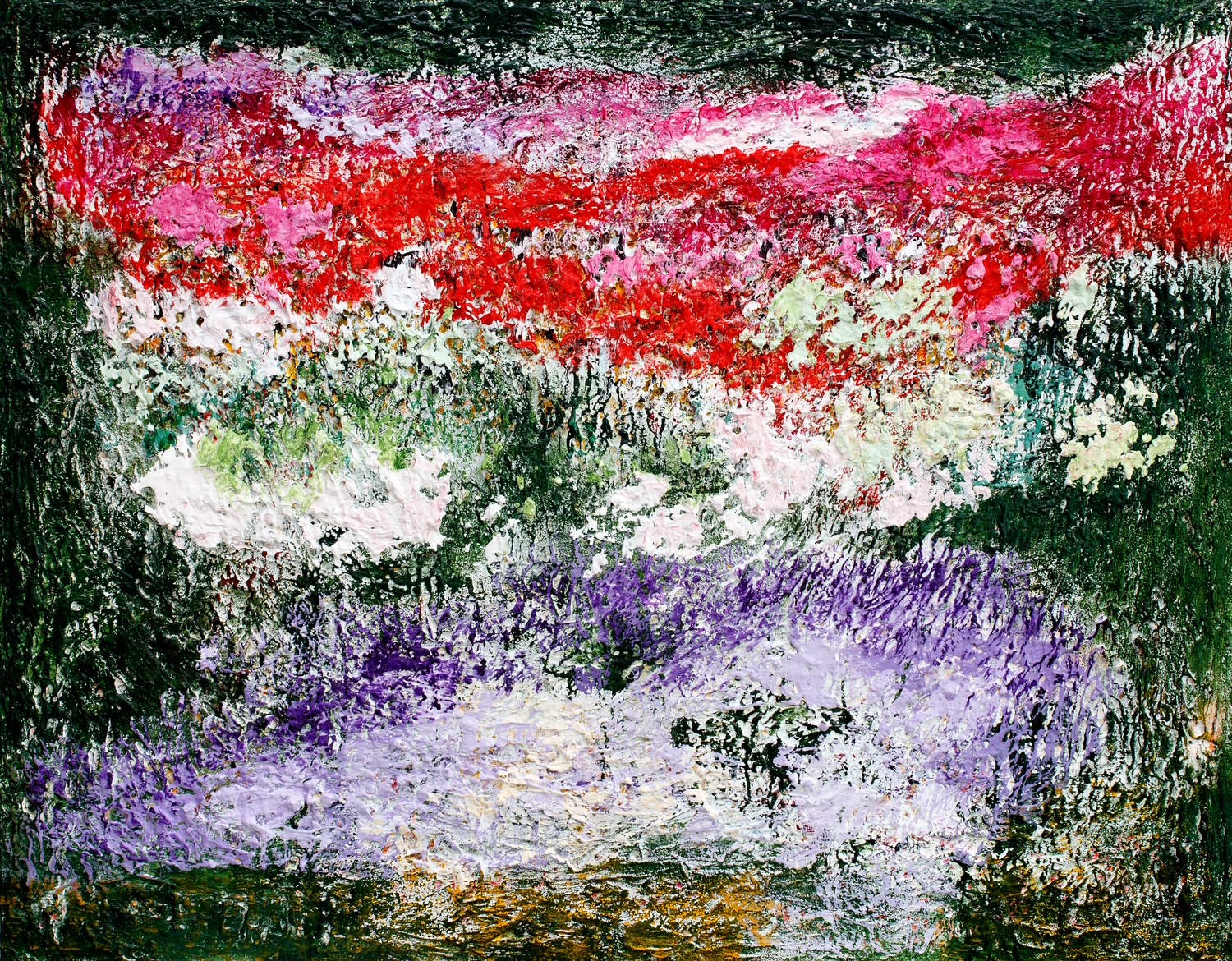 Flourish, Nina Bask, akryyli kankaalle, 100x128cm, 2026
