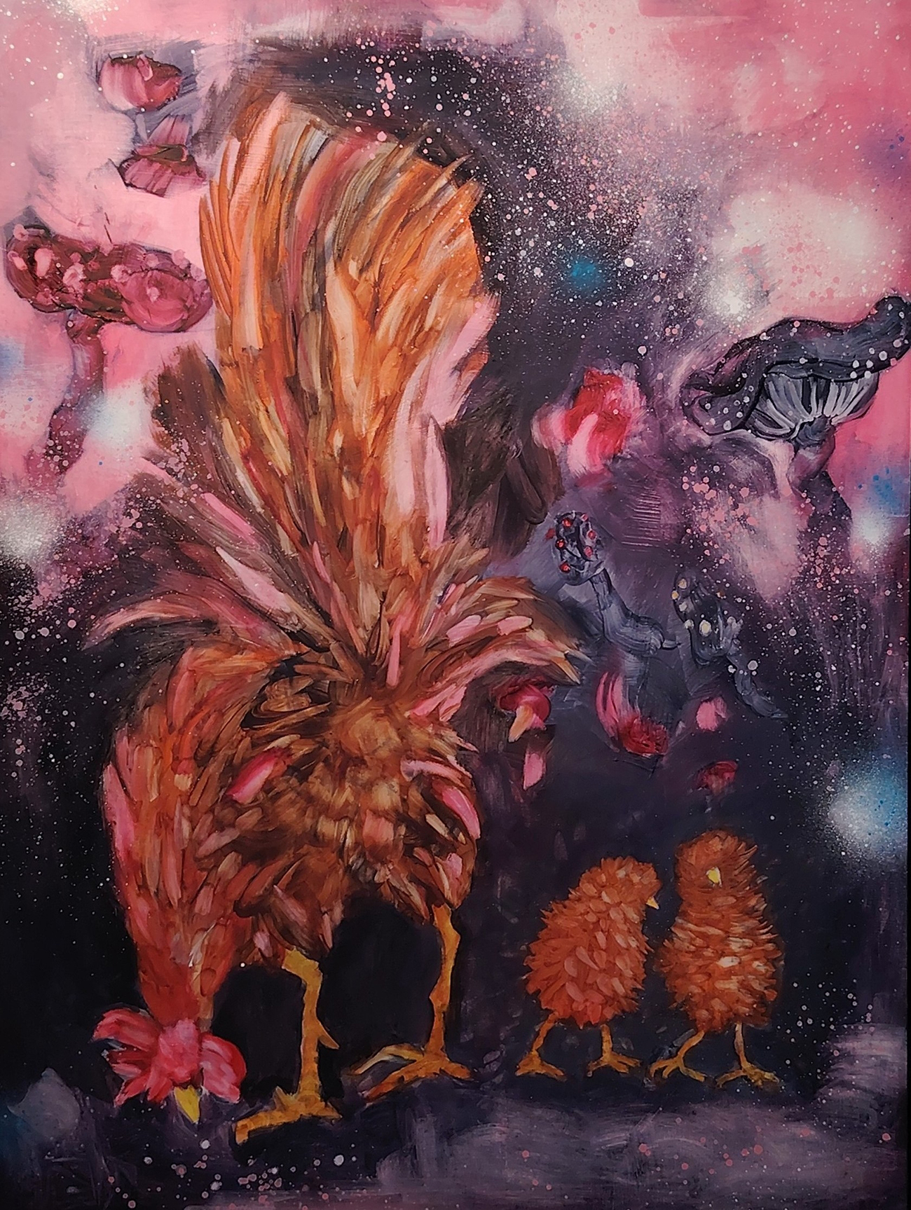 Sweet Escape, Essu Koskinen, öljy mdf-levylle, 2026.